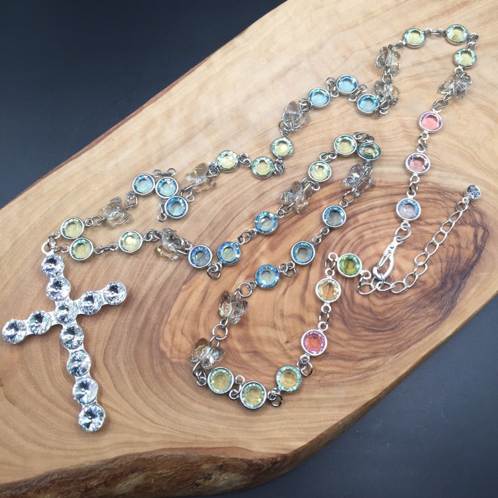 Swarovski crystal necklace (new)